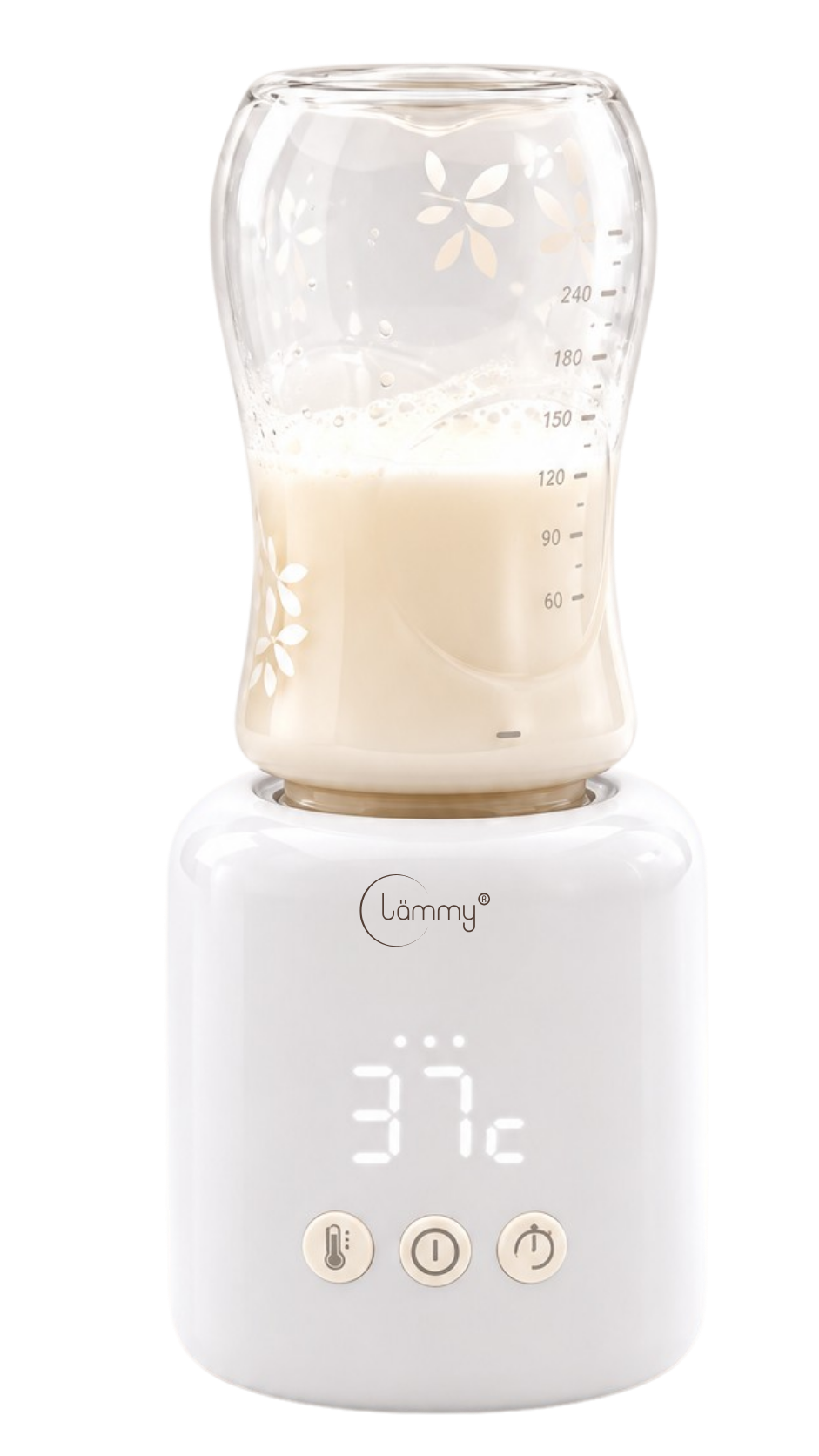 LÄMMY 2.0 Flaschenwärmer mit Babyflasche
