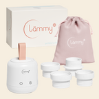 lämmy® Set – mobiler Babyflaschenwärmer mit Zubehör, Transportbeutel